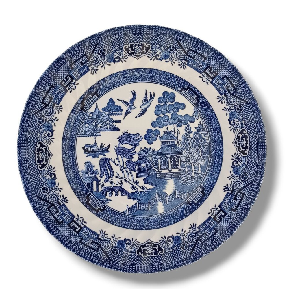 Royal Wessex Blue Willow Dinner Plate Made In England 10 Inch Classic